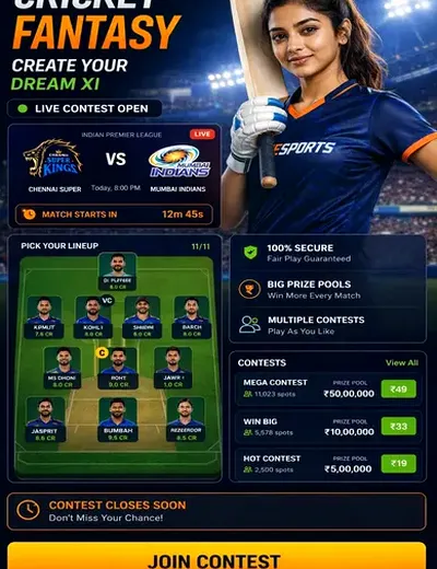 Hero11 (hero11 app) fantasy cricket & matchday visual 3